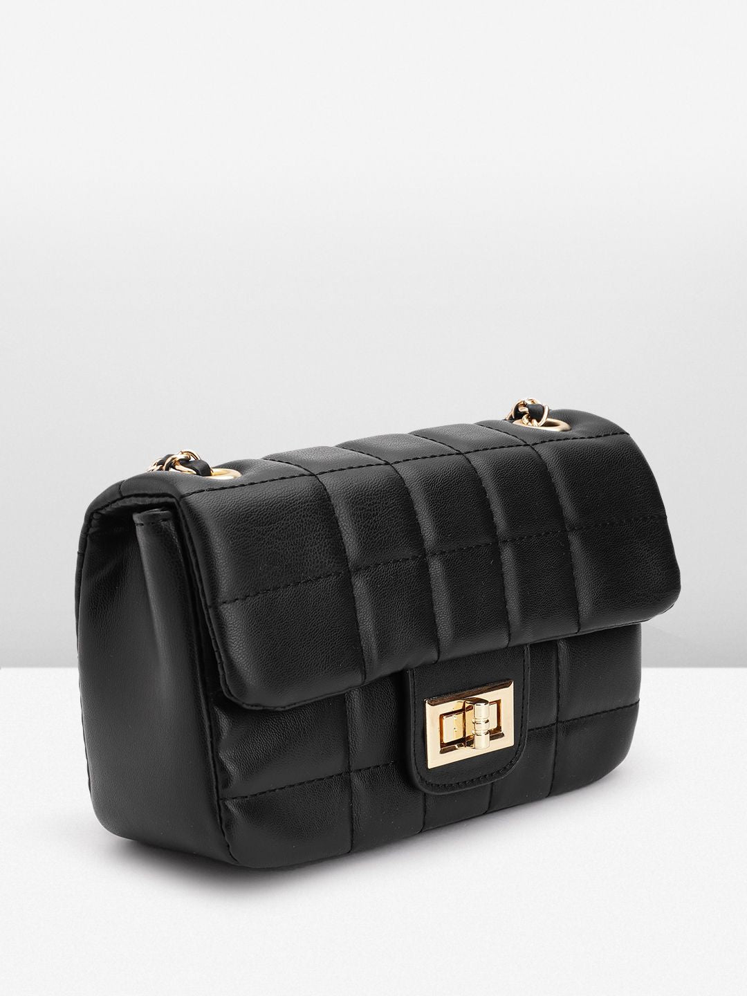 Lino Perros Quilted Structured Sling Bag