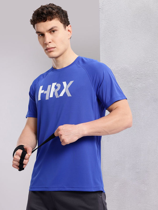 HRX by Hrithik Roshan Rapid-dry Brand Logo Print Training T-shirt