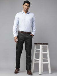 Park Avenue Men Regular Fit Checked Formal Trousers