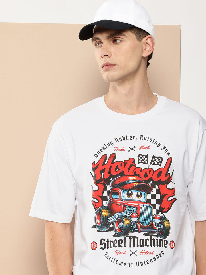Difference of Opinion Men Graphic Printed Oversized T-shirt