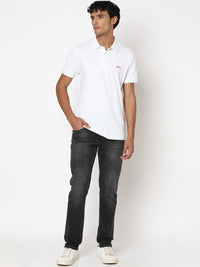 SPYKAR Men Slim Fit Low-Rise Light Fade Dark Shade Clean Look Stretchable Jeans