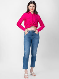 SPYKAR Women Light Blue Straight Fit Mildly Distressed Cotton Light Fade Jeans