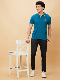Menjadi Lelaki Manusia Mid Rise Pepejal Pepejal Fit Chinos Seluar