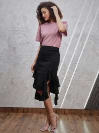 Athena Asymmetrical Above Knee Skirt