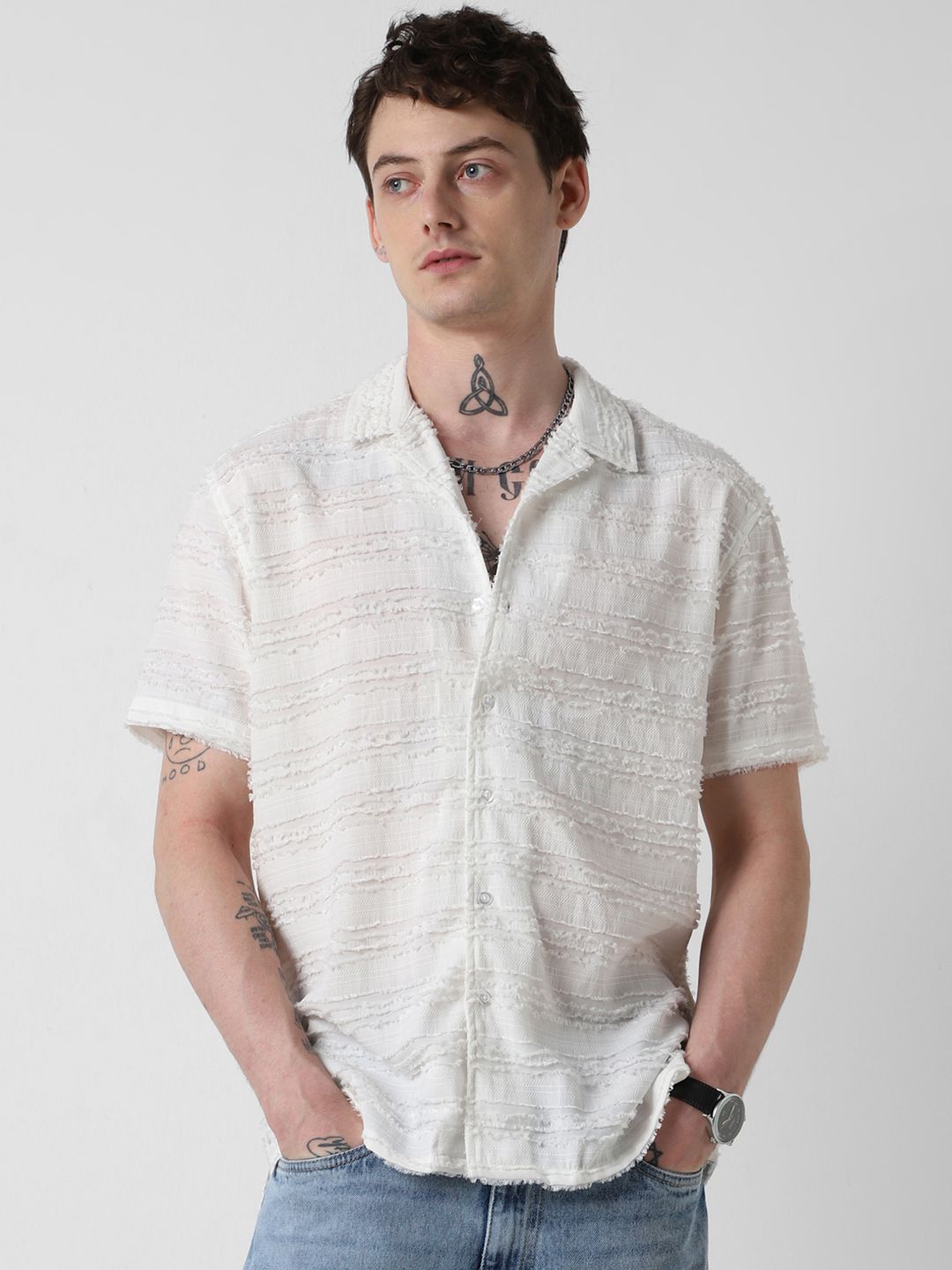 VASTRADO Men Classic Opaque Casual Shirt