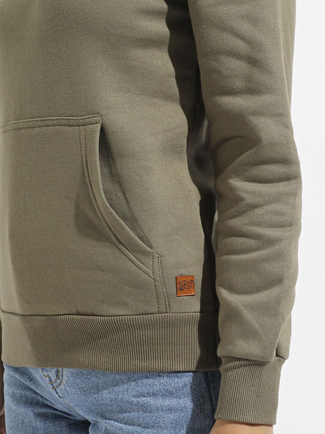 Campus Sutra Hooded Cotton Sweatshirt