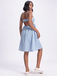 DressBerry Check Mate Picnic Perfect Midi Dress