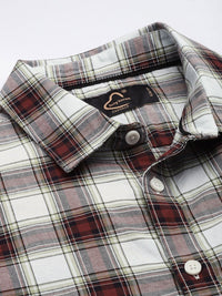 Being Human Pure Cotton Slim Fit Checked Casual Shirt