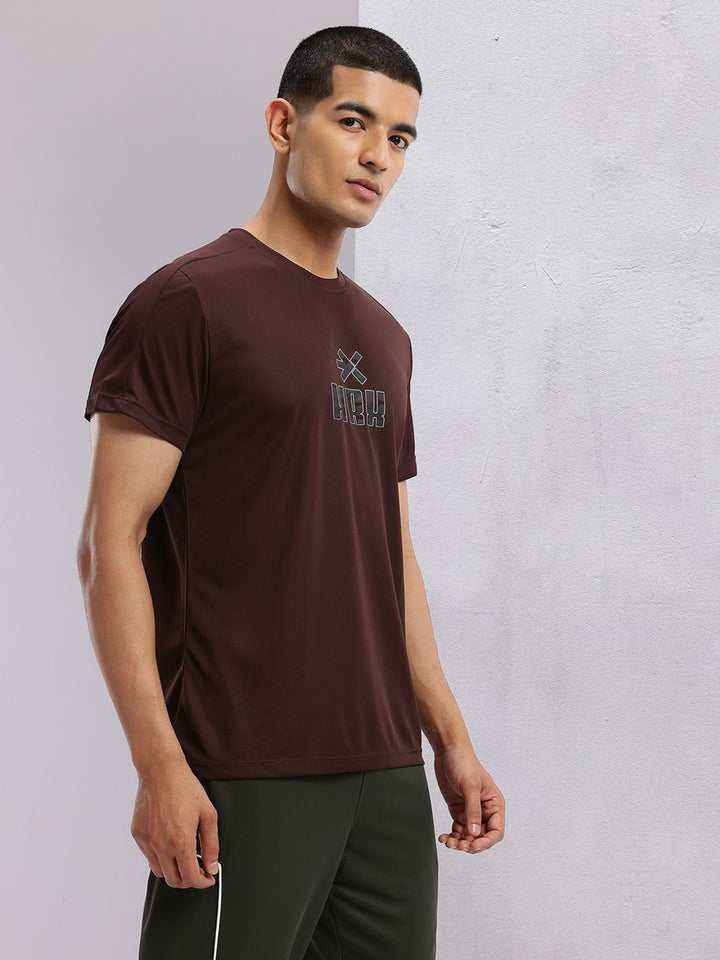 HRX by Hrithik Roshan Brand Logo Print Rapid-Dry Training T-shirt