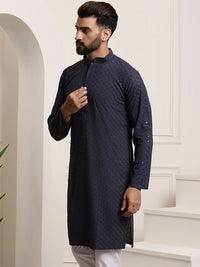 SOJANYA Sequin Embellished Pure Cotton Kurta