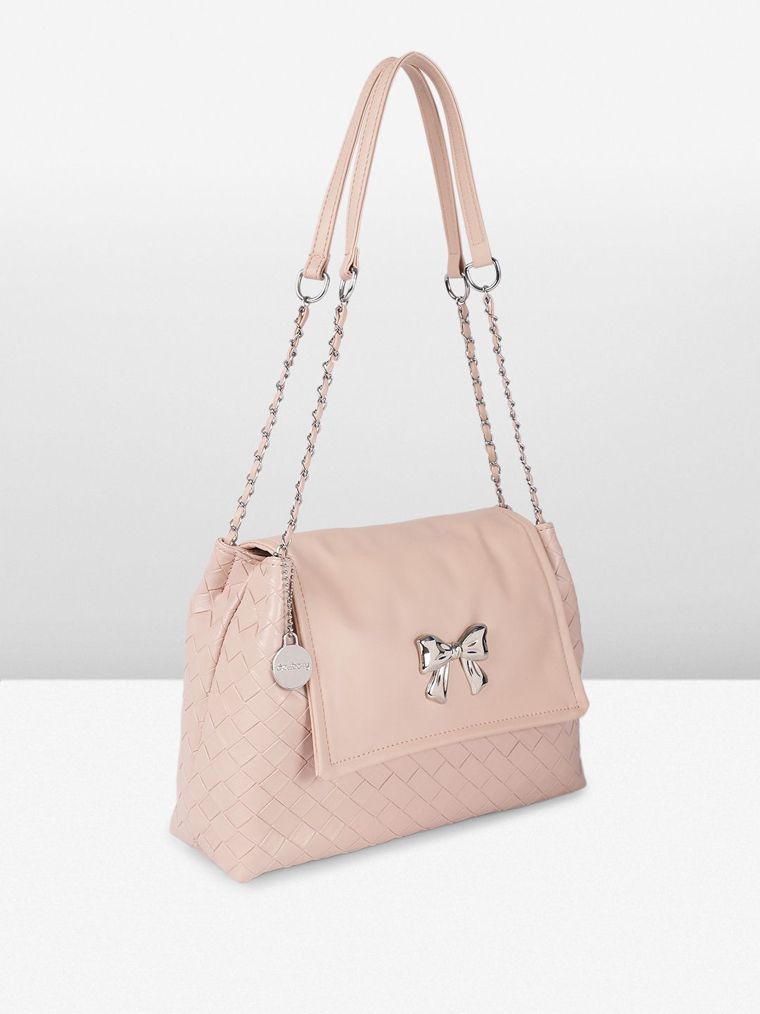 DressBerry Textured Structured Shoulder Bag