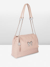 DressBerry Textured Structured Shoulder Bag