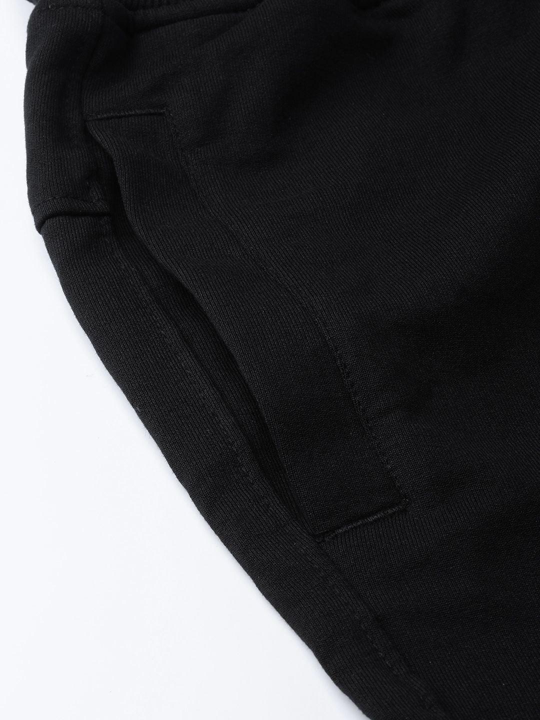 HRX by Hrithik Roshan Men Jet Black Solid Regular Fit Bio-Wash Lifestyle Joggers