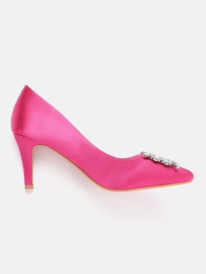 Lino Perros Women Stones Embellished Party Slim Heel Pumps