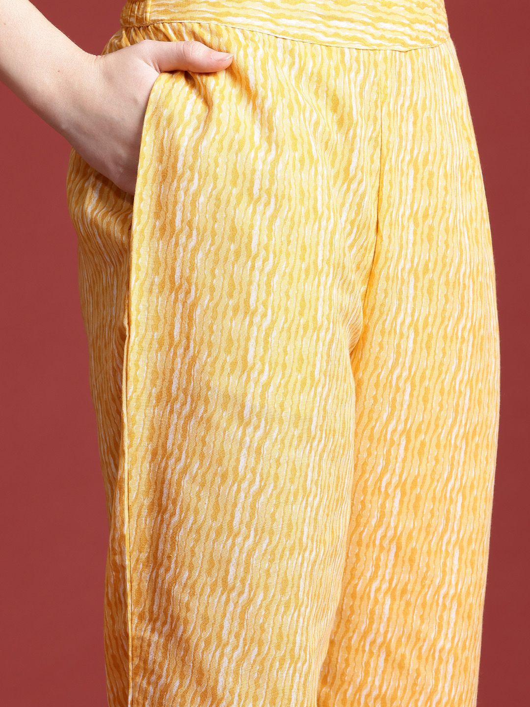Anouk Ethnic Motifs Printed Regular Kurta With Trousers & Dupatta