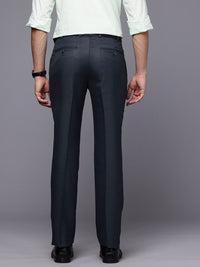 Raymond Men Textured Slim Fit Formal Trousers