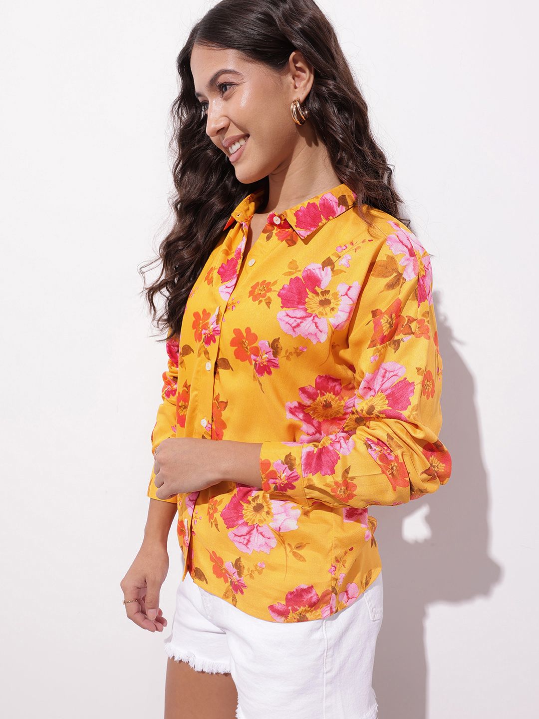DressBerry Summer in Bloom Floral Shirt