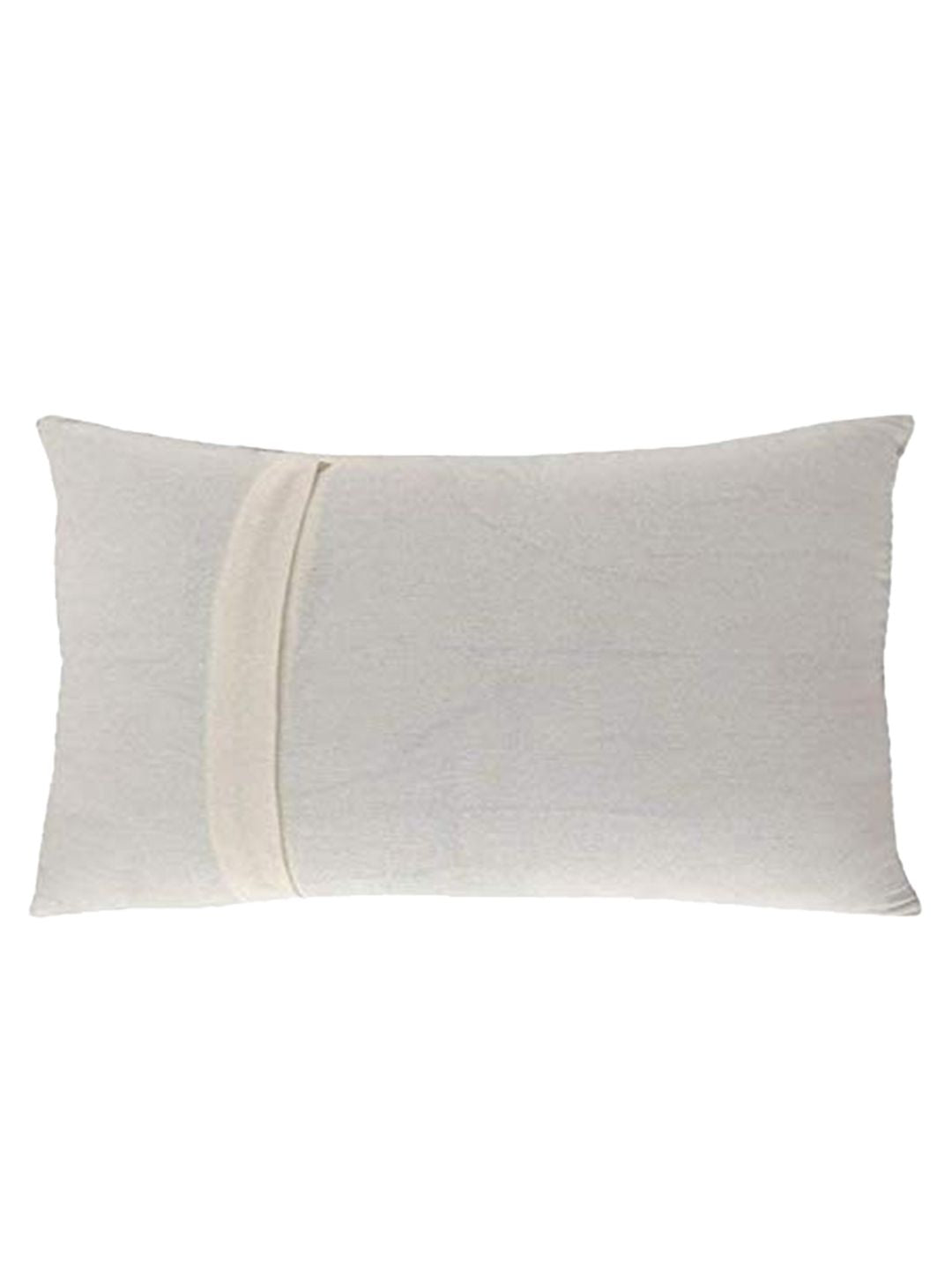 STITCHNEST Pack Of 2 Yellow & White Printed Rectangle Cushion Covers