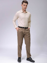 The Indian Garage Co. X Luxe Men Spread Collar Checked Slim Fit Formal Shirt