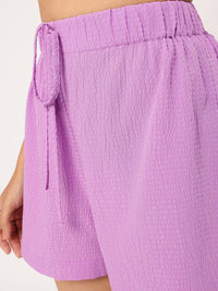 DressBerry Allure & Adventure Cropped Twisted Seersucker Co-Ords