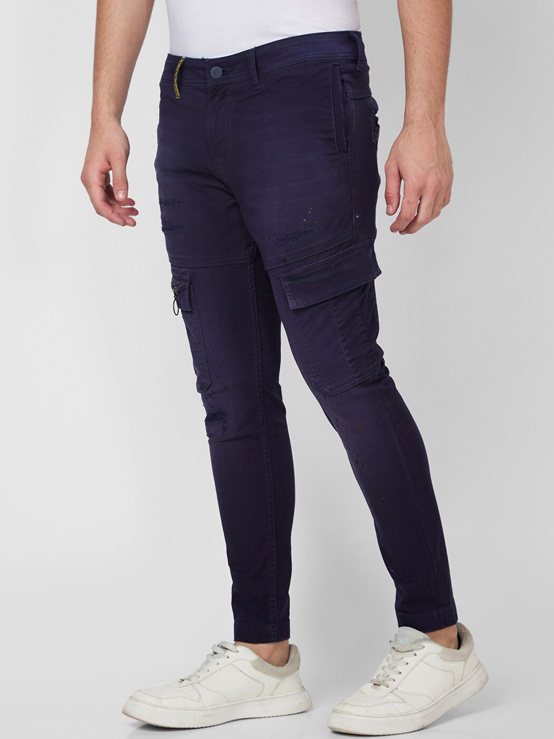 SPYKAR Men Trooper Low Distress Light Fade Stretchable Jeans