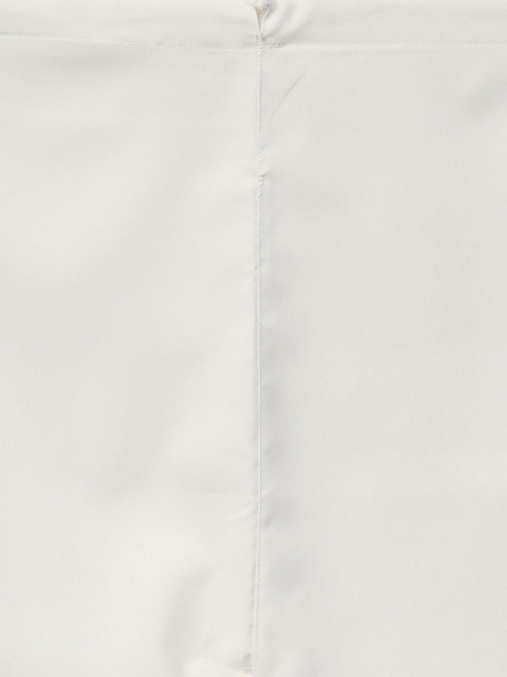 SOJANYA Men Off-White Solid Pathani Kurta with Salwar