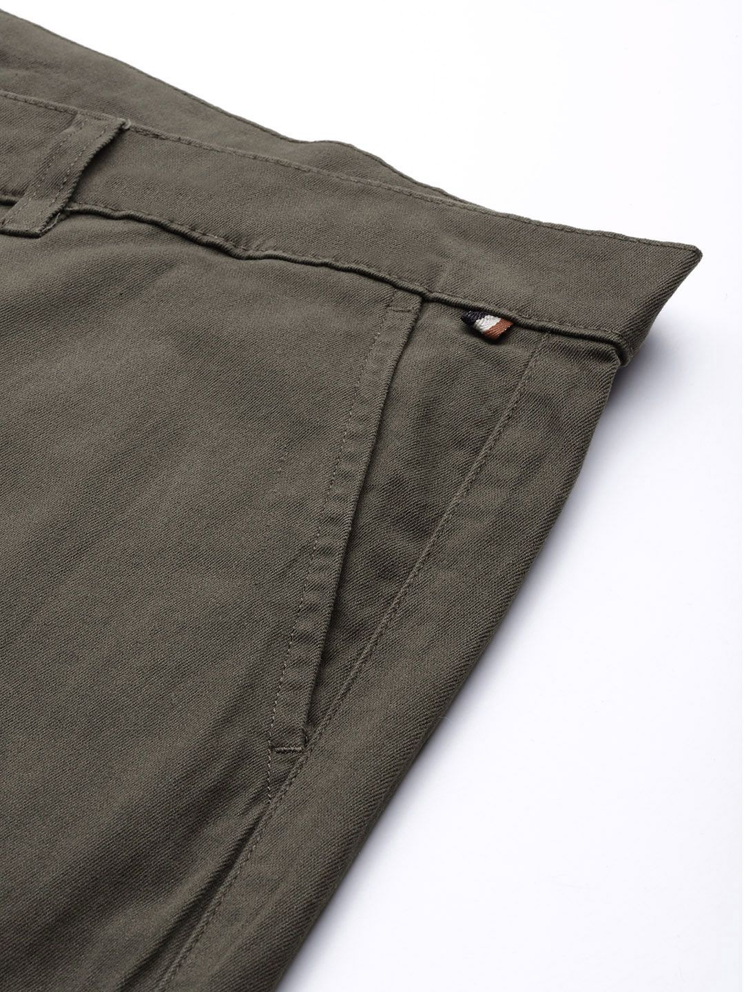 Thomas Scott Men Plus Size Smart Easy Wash Pure Cotton Chinos Trousers