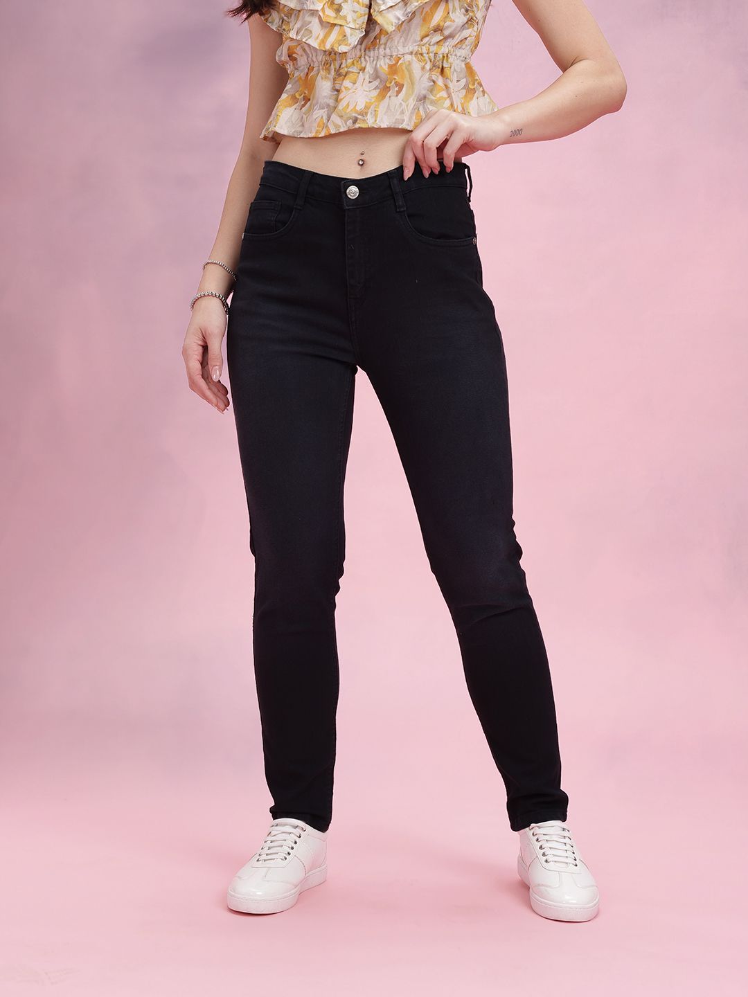 DressBerry Women Slim Fit Mid-Rise Stretchable Jeans