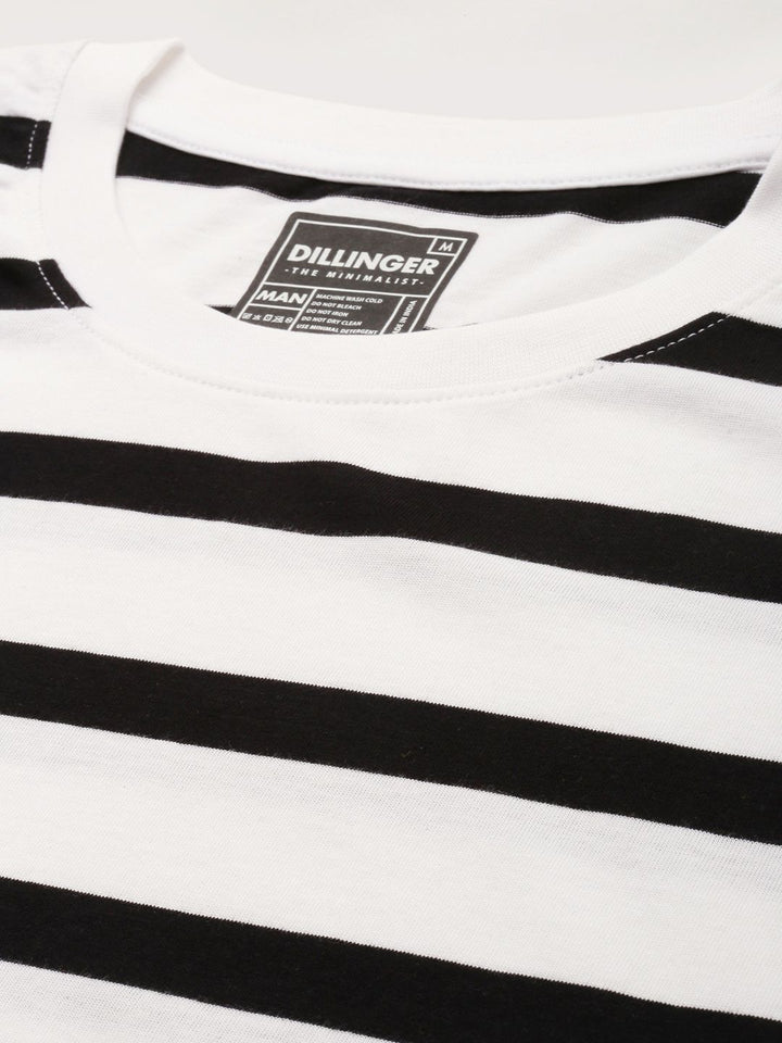 DILLINGER Men Striped Loose T-shirt