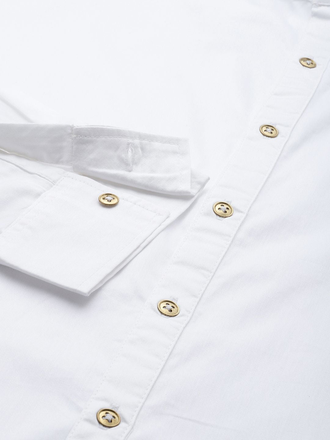 House of Pataudi Embroidered Detailed Pure Cotton Party Rozana Shirt