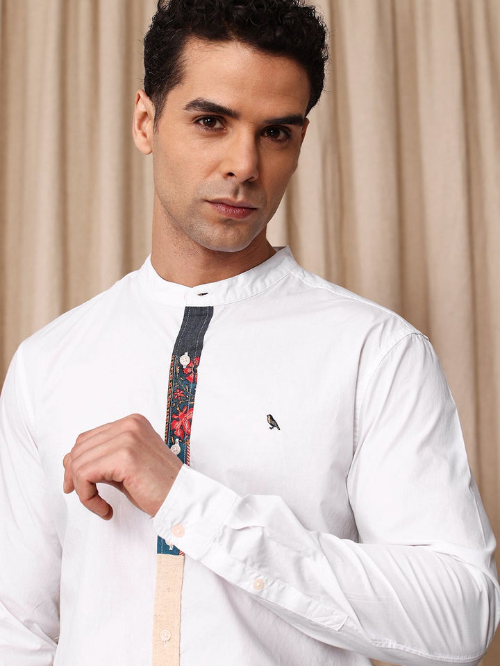 Mr Bowerbird Tailored Fit Pure Cotton Casual Shirt