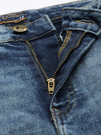 The Indian Garage Co Men Blue Slim Fit Light Fade Stretchable Jeans