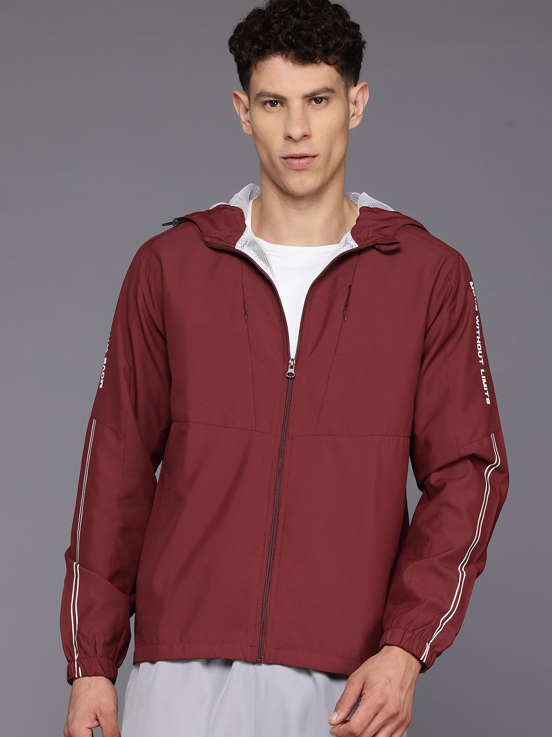 HRX by Hrithik Roshan Men Rapid-Dry Training Jacket with Reflective Detail
