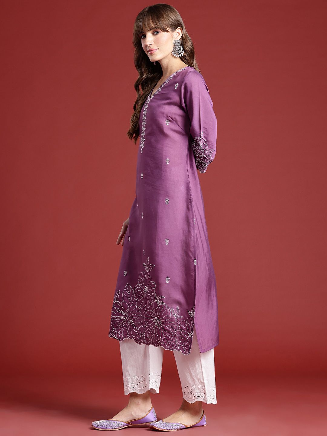 Anouk Floral Embroidered Kurta
