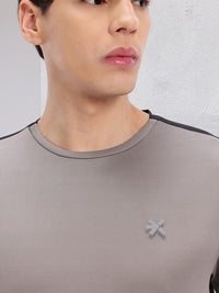 HRX by Hrithik Roshan Colourblocked Detail Rapid-Dry Running T-shirt