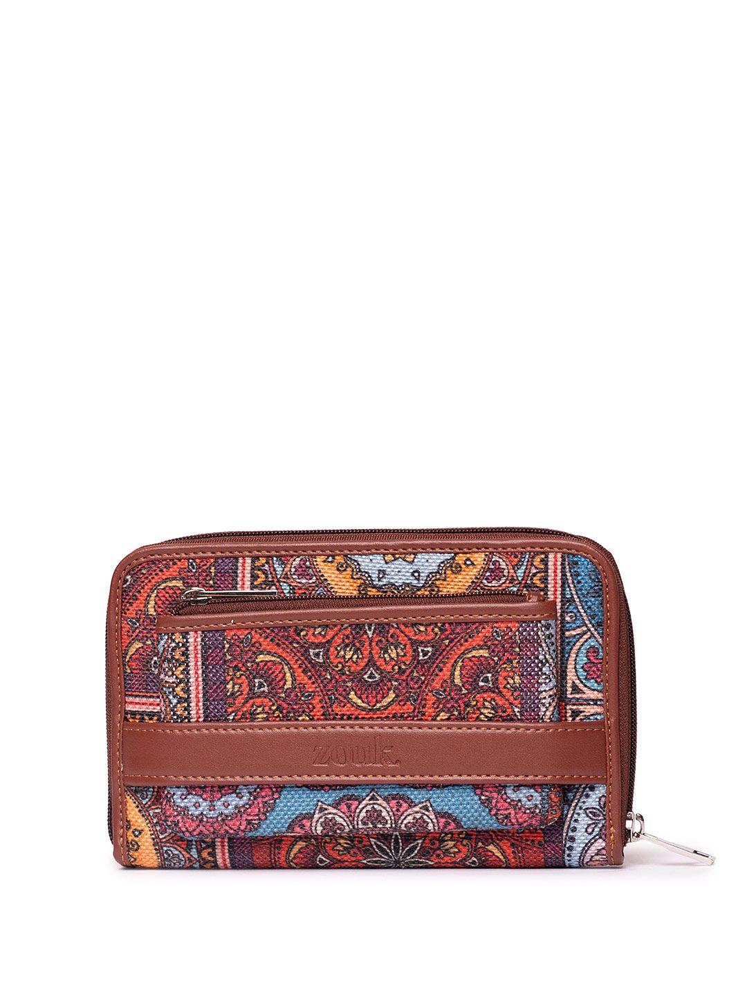 ZOUK Women Ethnic Motifs Printed Zip Around Wallet
