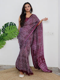 Saree mall Leheriya Poly Cotton Leheriya Ready to Wear Saree