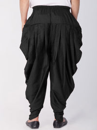 VASTRAMAY Men Black Solid Dhoti