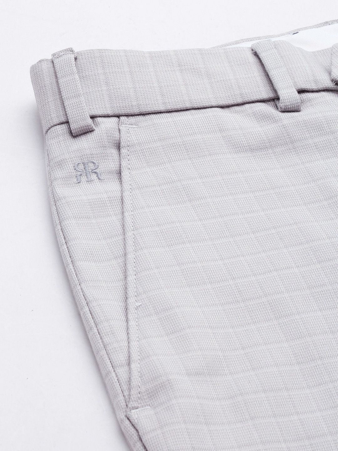 Raymond Men Checked Slim Fit Formal Trousers