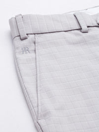 Raymond Men Checked Slim Fit Formal Trousers