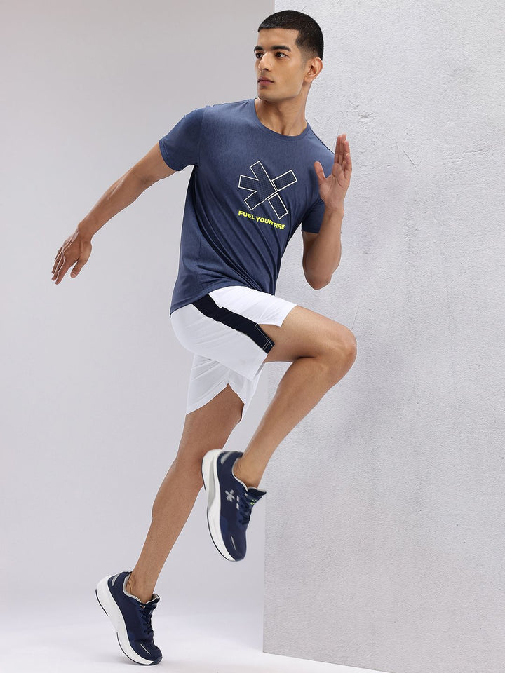 HRX by Hrithik Roshan Men Rapid-Dry Mid-Rise Running Shorts