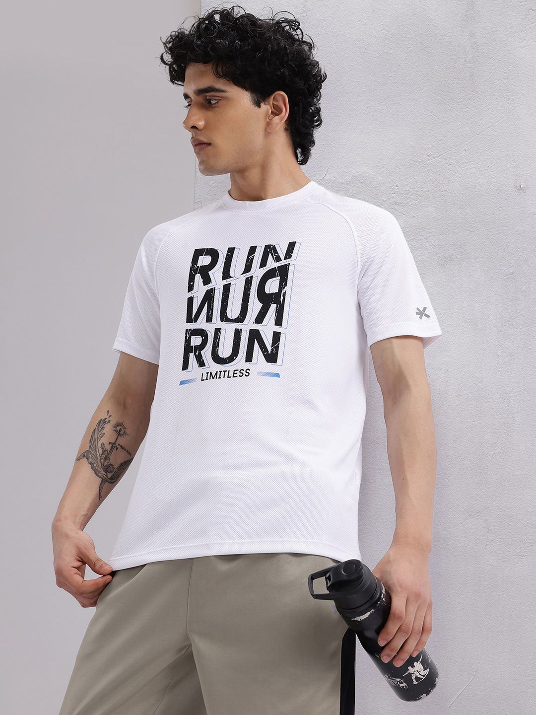 HRX by Hrithik Roshan Typography Printed Running T-shirt