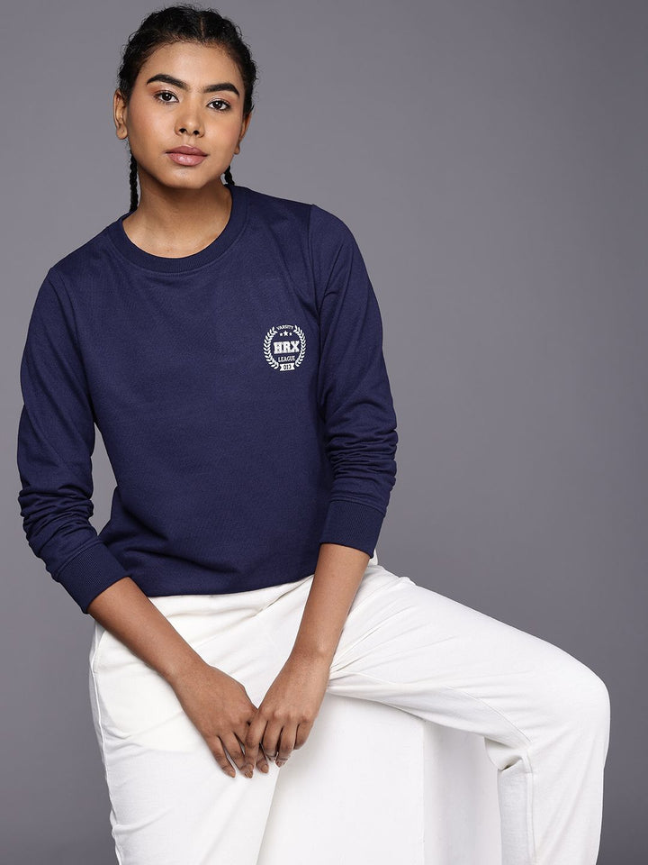 HRX by Hrithik Roshan Round Neck Knitted Sweatshirt