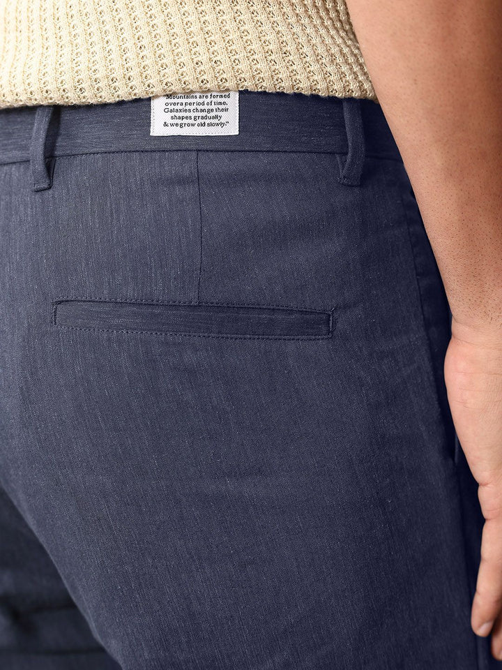 Mr Bowerbird Men Liberal Fit Pleated Trousers