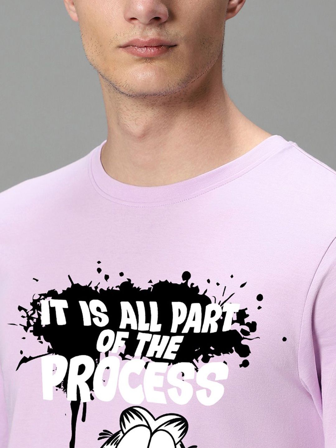 Bewakoof Men Typography Printed Round Neck Pure Cotton T-shirt