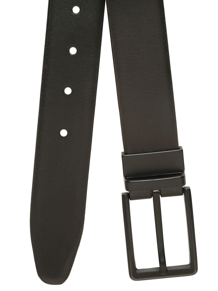 Teakwood Leathers Men Textured Leather Reversible Belt
