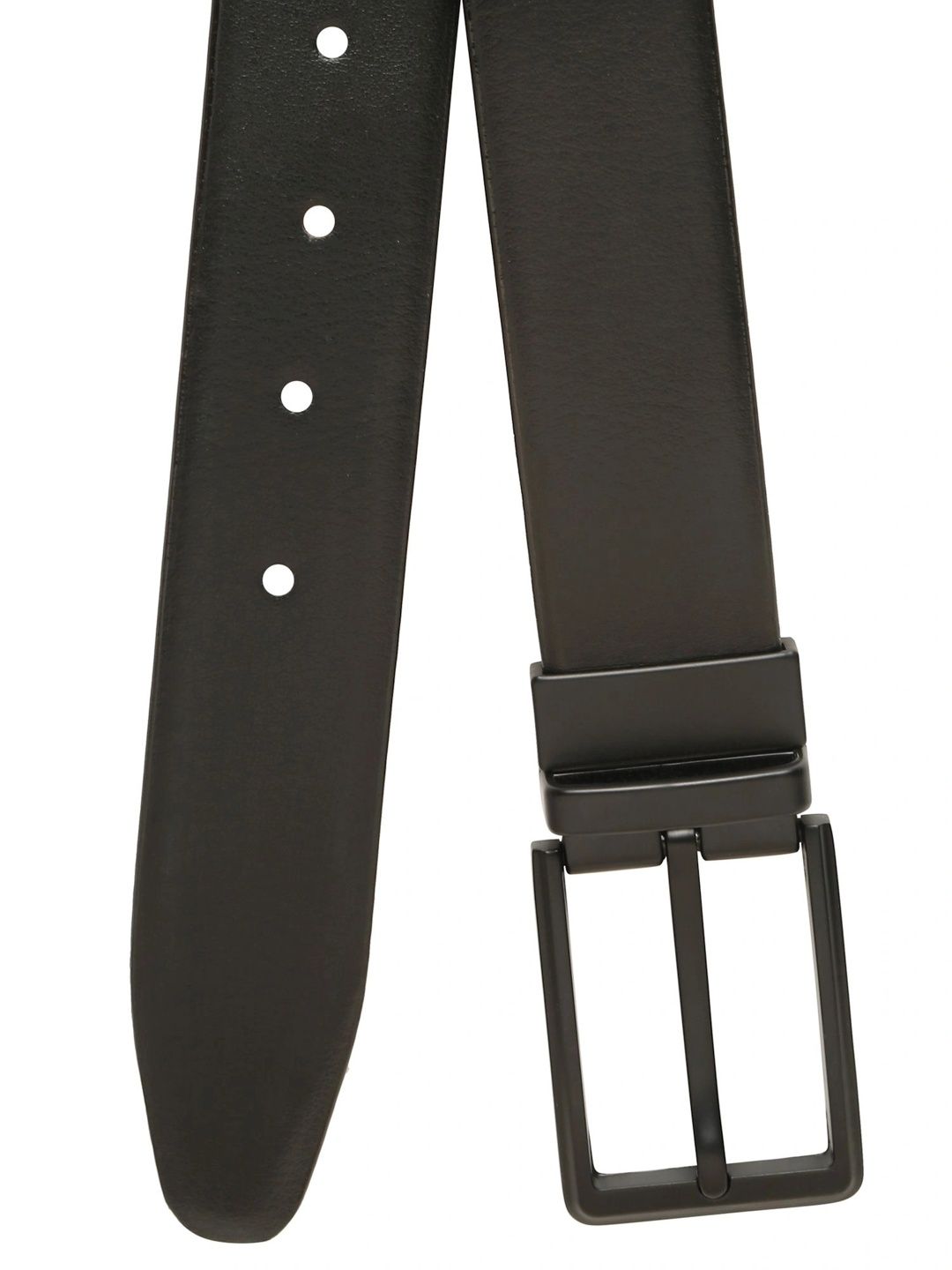 Teakwood Leathers Men Textured Leather Reversible Belt