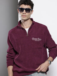 The Indian Garage Co Embroidered Corduroy Sweatshirt