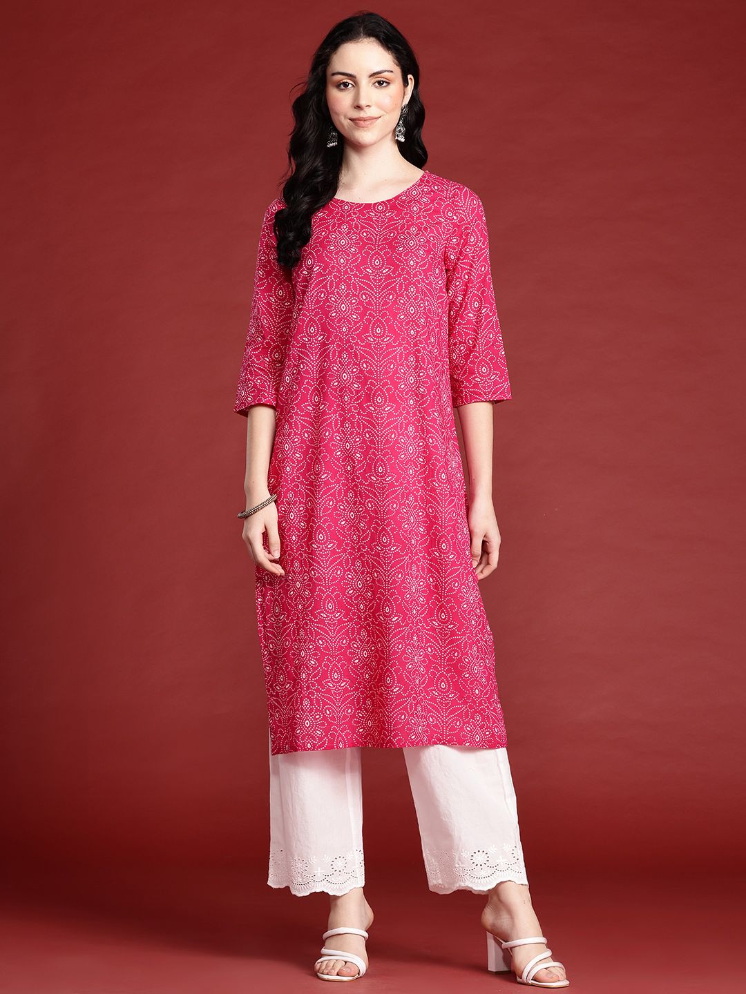 Anouk Indie Florals Printed Pure Cotton Kurta