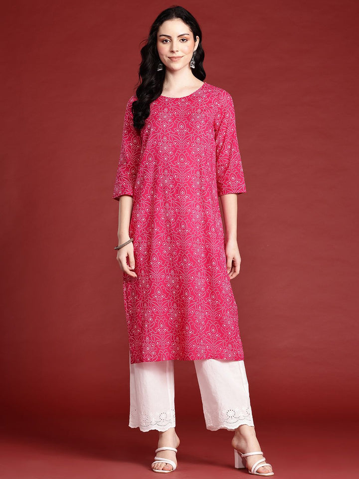 Anouk Indie Florals Printed Pure Cotton Kurta